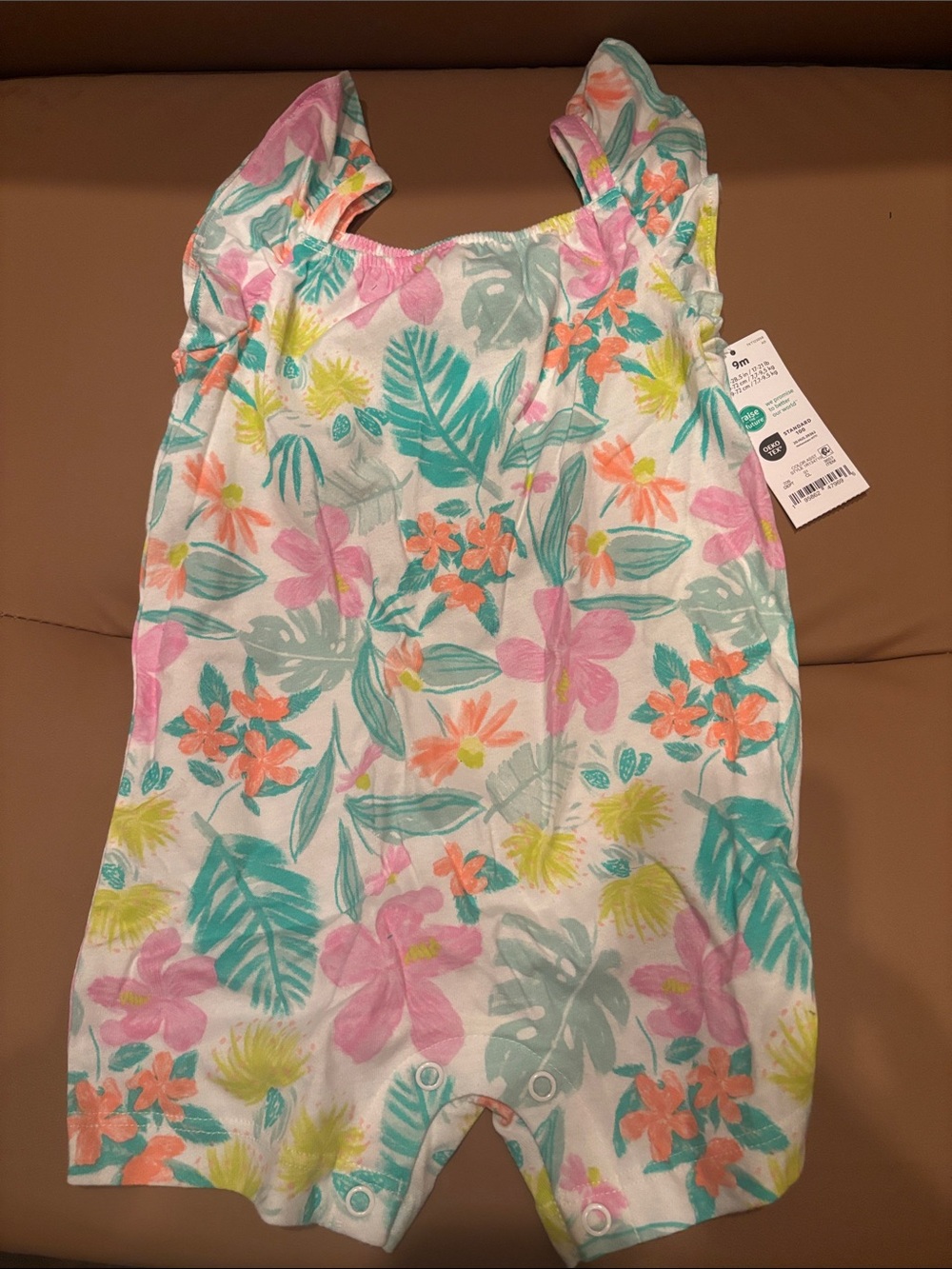 Carter’s Floral Tropics 9 months Baby Girl Romper - Multicolor